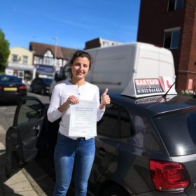 Passed my test with deiving school in east london